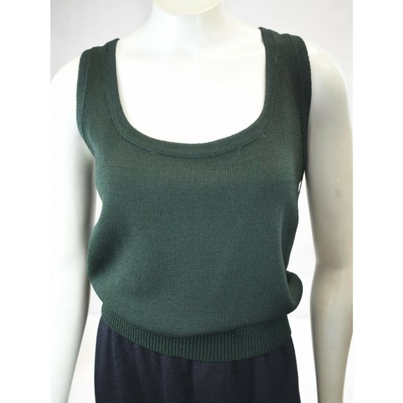 St. John Santana Knit Shell Tank 10 Medium Vintage Great Condition - Picture 4 of 7